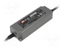 Power supply: switched-mode; LED; 40.32W; 28.8÷48VDC; 0.84A; IP67