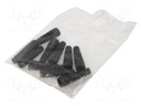 Strain relief; RG58; black; Application: BNC plugs; 10pcs.