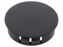 Accessories: stopper; H: 11.5mm; push-in,snap-fastener; black