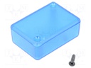 Enclosure: multipurpose; X: 35mm; Y: 50mm; Z: 20mm; 1551; ABS; blue
