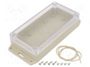 Enclosure: multipurpose; X: 85mm; Y: 165mm; Z: 40mm; Ritec; ABS; IP65