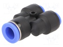 Push-in fitting; reductive,Y-Yap spliYYer; -0.95÷15bar; Mat: PBT