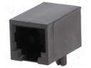 Socket; RJ12; PIN: 6; Layout: 6p6c; THT; on PCBs; angled