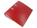 Ring binder; A4; claret; W: 75mm