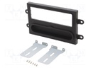 Radio mounting frame; Renault; 1 DIN; soft touch grey