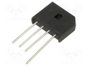 Bridge rectifier: single-phase; Urmax: 400V; If: 6A; Ifsm: 150A