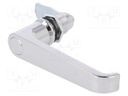 Lock; without cylinder; zinc and aluminium alloy; 30mm; chromium