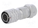 Plug; female; SF12; PIN: 9; IP67; 5÷8mm; 3A; soldering; for cable