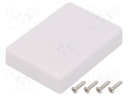Enclosure: multipurpose; X: 50mm; Y: 70mm; Z: 15mm; TWN; ABS; white