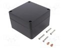Enclosure: multipurpose; X: 140mm; Y: 140mm; Z: 91mm; 68; aluminium