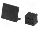 Socket; pin strips; female; PIN: 8; straight; 1.27mm; SMT; 2x4