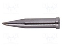 Soldering Tip, Hoof/Concave/60° Bevel, 1.5 x 12 mm, Soldering Station