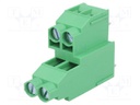 PCB terminal block; angled 90°; 6.35mm; ways: 4; on PCBs; 4mm2