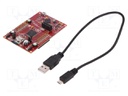 Dev.kit: TI MSP430; USB B micro,pin strips; Comp: MSP430FR6989
