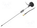 Antenna; GSM; 2dBi; vertical; Mounting: magnet; 50Ω; male,SMA