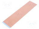Tape: heat transfer; W: 50mm; L: 0.2m; Thk: 1mm; 6W/mK; silicone