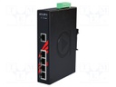 Industrial module: switch PoE Ethernet; unmanaged; 48÷55VDC
