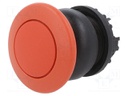 Switch: push-button; Stabl.pos: 1; 22mm; red; Illumin: none; IP67