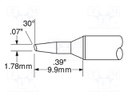 Tip; bevel; 2mm; 357°C; for soldering station