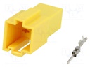 Connector housing; socket; Mini ISO; PIN: 6; 6 pins