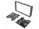 Radio mounting frame; Chevrolet,Pontiac,Suzuki; 2 DIN; black