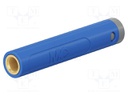 Connector: 4mm banana; socket; 32A; 30VAC; 60VDC; L: 43.5mm; blue