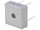 Single-phase bridge rectifier; Urmax: 1000V; If: 35A; Ifsm: 400A