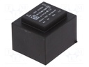 Transformer: encapsulated; 6VA; 120VAC; 9V; 667mA; Mounting: PCB