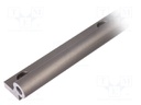 Single rail; aluminium; Ø: 20mm; L: 750mm; DryLin® W; Shape: round