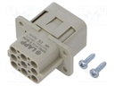 Connector: HDC; contact insert; female; EPIC H-A; PIN: 16; 16+PE