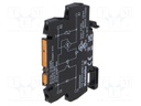 Relay: interface; SPST-NO; Ucntrl: 24VAC; 100mA; 5÷48VDC; DIN