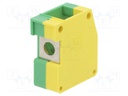 Splice terminal: transformer; screw terminal; yellow-green