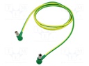 Connection cable; socket angled 6mm,both sides; non-insulated