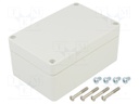 Enclosure: multipurpose; X: 80mm; Y: 120mm; Z: 55mm; EUROMAS; IP66