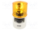Signaller: lighting-sound; 24VDC; siren,rotating light; IP54