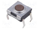 Microswitch TACT; SPST-NO; Pos: 2; 0.05A/12VDC; THT; none; 1.6N