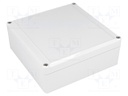 Enclosure: multipurpose; X: 150mm; Y: 150mm; Z: 57mm; EUROMAS II; ABS