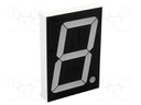 Display: LED; 7-segment; 56.9mm; 2.3"; No.char: 1; red; 26÷75mcd