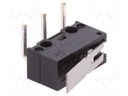 Microswitch SNAP ACTION; with lever; SPDT; 3A/125VAC; ON-(ON)