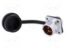 Socket; male; SF12; PIN: 2; IP67; 13A; soldering; 250V; 1.5mm2
