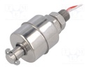 Sensor: liquid level; -20÷130°C; lead 0,3m; Output conf: SPST