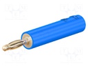 10A; 60VDC; blue; Plating: gold-plated; Contacts: brass; 36mm; 30VAC