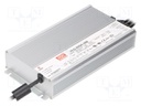 Power supply: switched-mode; LED; 600W; 48VDC; 12.5A; 90÷305VAC