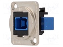 Connector: fiber optic; coupler; single mode duplex (SM)