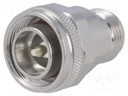 Adapter; N socket,4.3-10 plug; Insulation: teflon; 6GHz; 50Ω