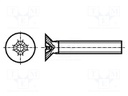 Screw; M4x12; DIN: 965A; Head: countersunk; Phillips; PH3
