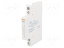Auxiliary contacts; Leads: screw terminals; Mounting: side; 6A