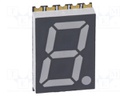 Display: LED; 7-segment; 14.2mm; 0.56"; No.char: 1; yellow-green