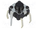Microswitch TACT; SPST-NO; Pos: 2; 0.05A/24VDC; THT; none; 0.98N