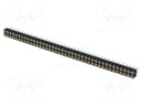 Socket; pin strips; female; PIN: 80; turned contacts; straight